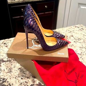 Christian Louboutin Iridescent Purple Heels